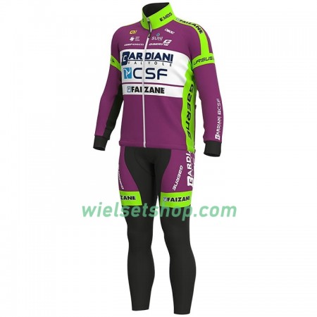 Fietskleding (Fietsshirt Lange Mouw + Lange Koersbroek) 2020 Bardiani-CSF N001